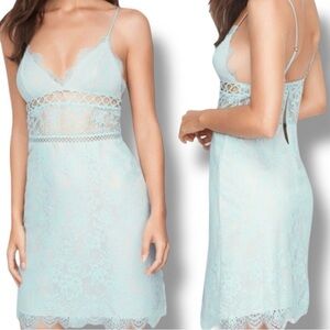 Victoria secret dress Elegant Lace Chemise in Light Blue zs M‎